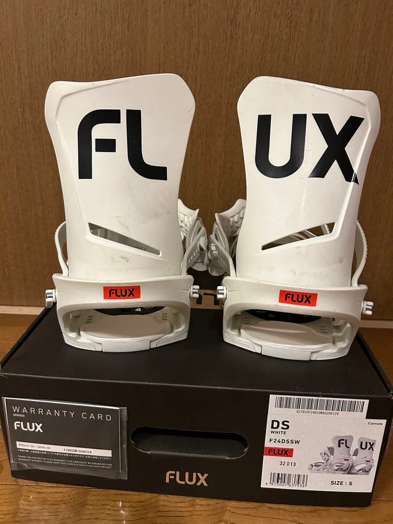 FLUX DS スノーボードビンディング サイズS ホワイト