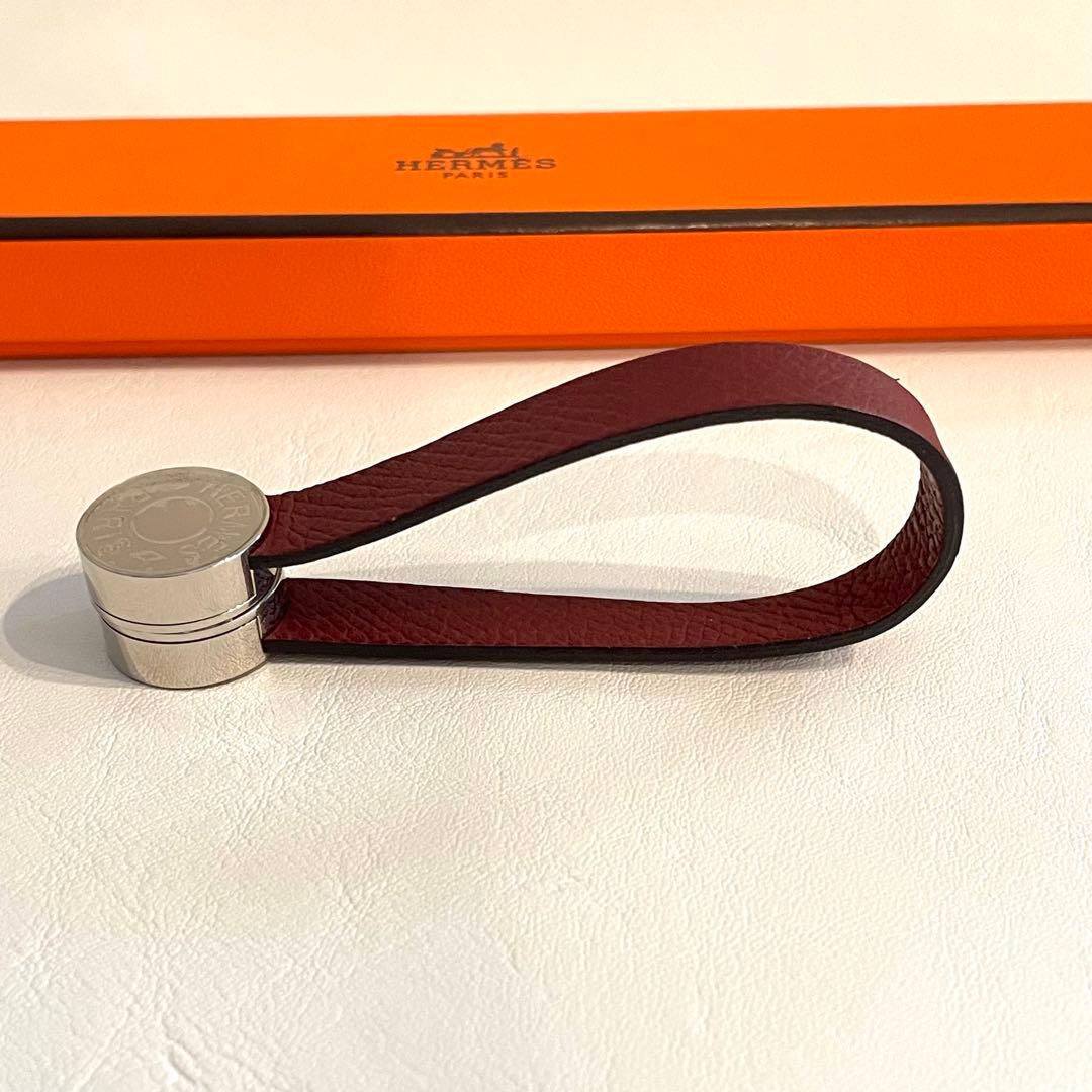 極美品　エルメス　グローブホルダー　セリエ　ブラウン　手袋　小物　レザー　革