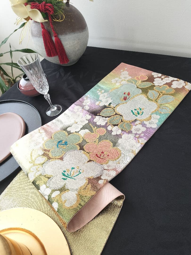 A962★逸品‼️春♡‼️ひな祭り‼️テーブルランナー2m16cm