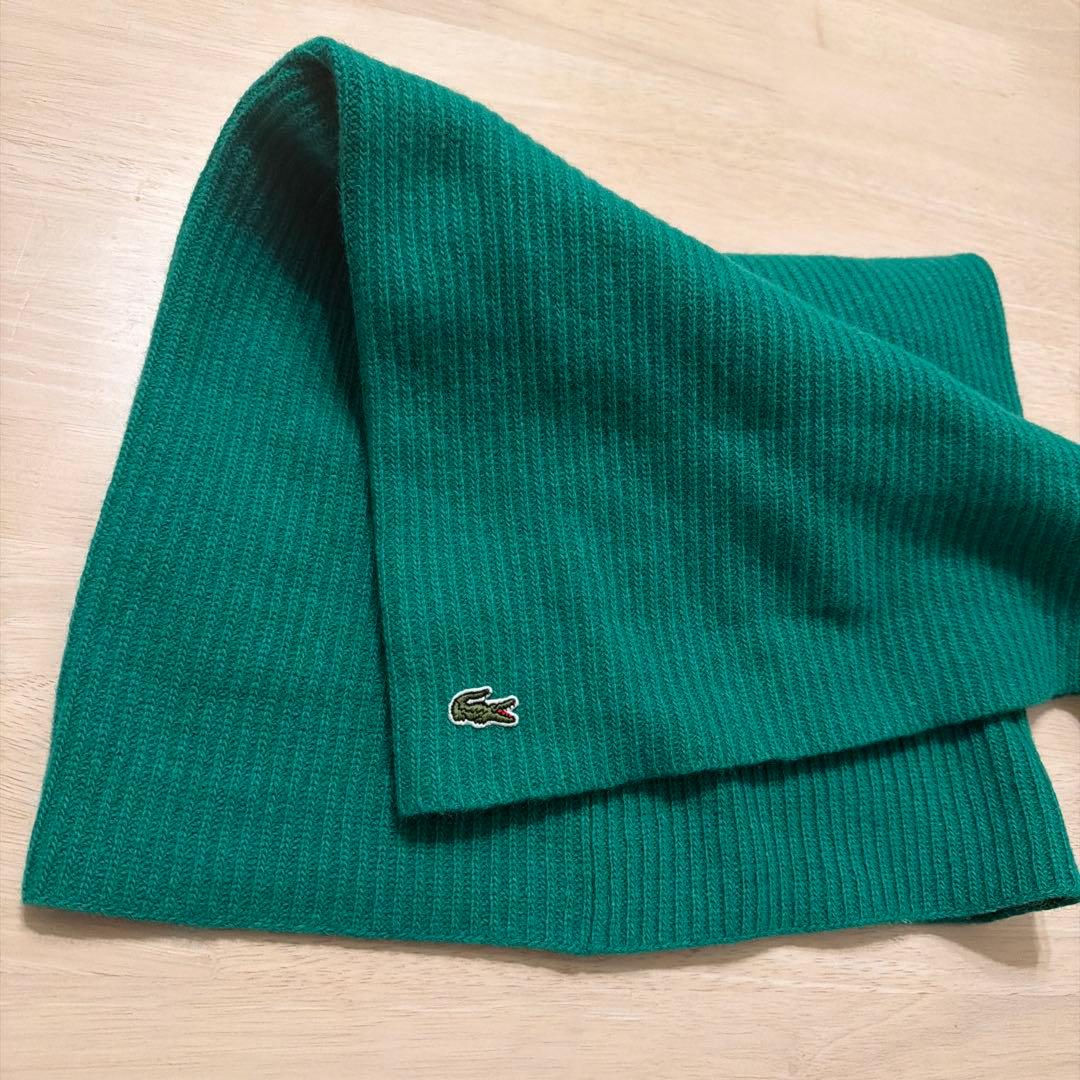 Lacoste ネックウォーマー スヌード カシミヤニットネックゲイター