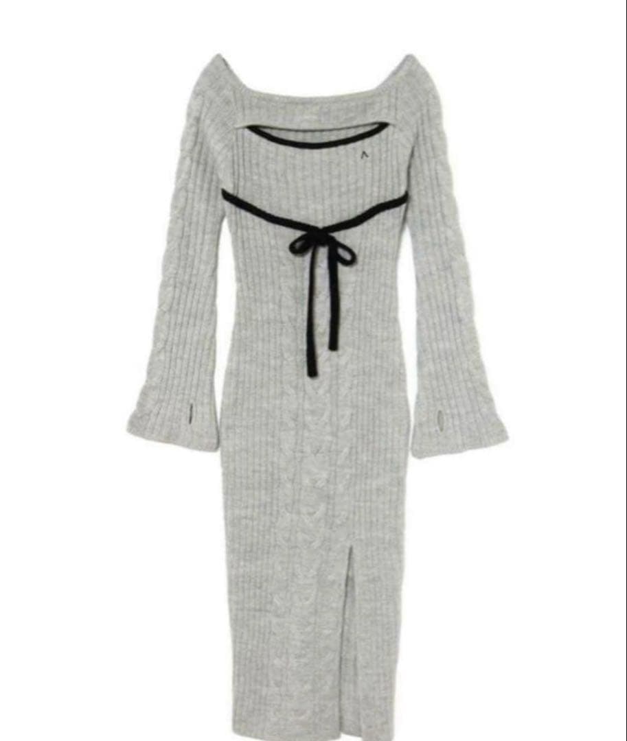 アンドマリー　大人気完売ニットワンピース　ホワイト