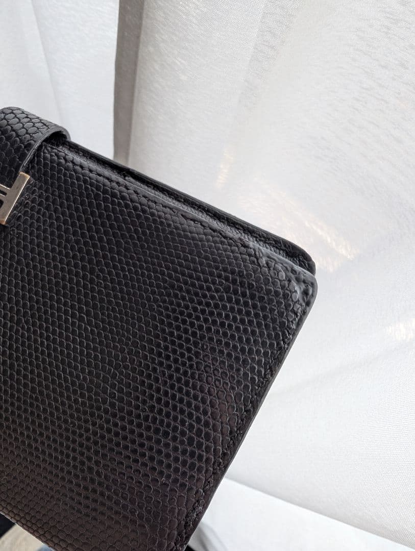 HERMES エルメス 長財布 ベアン リザード