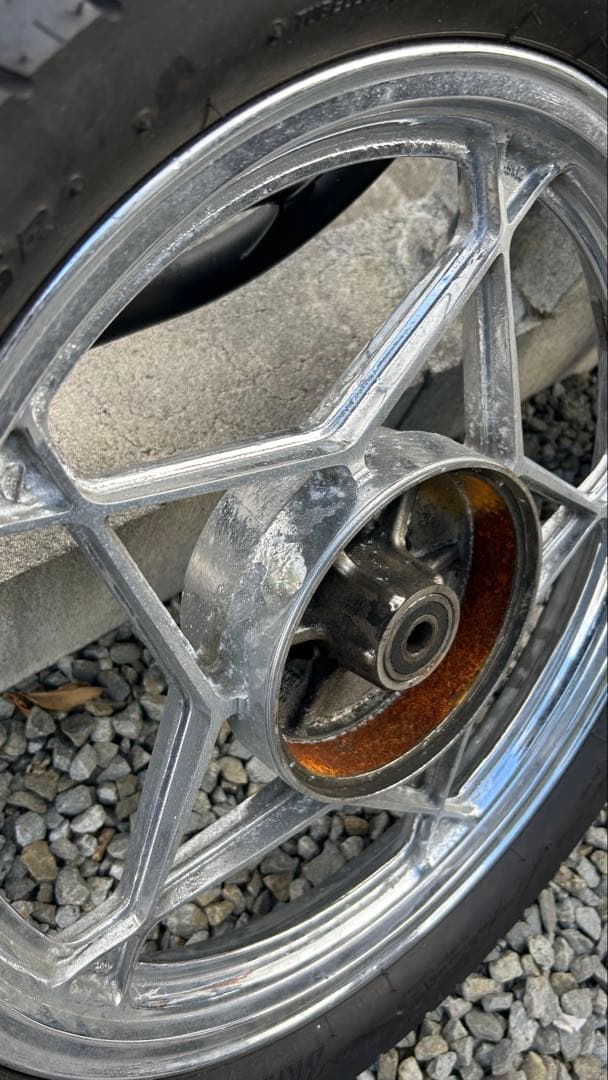 スズキ系ホイール gsx400f gs400 フロントリア