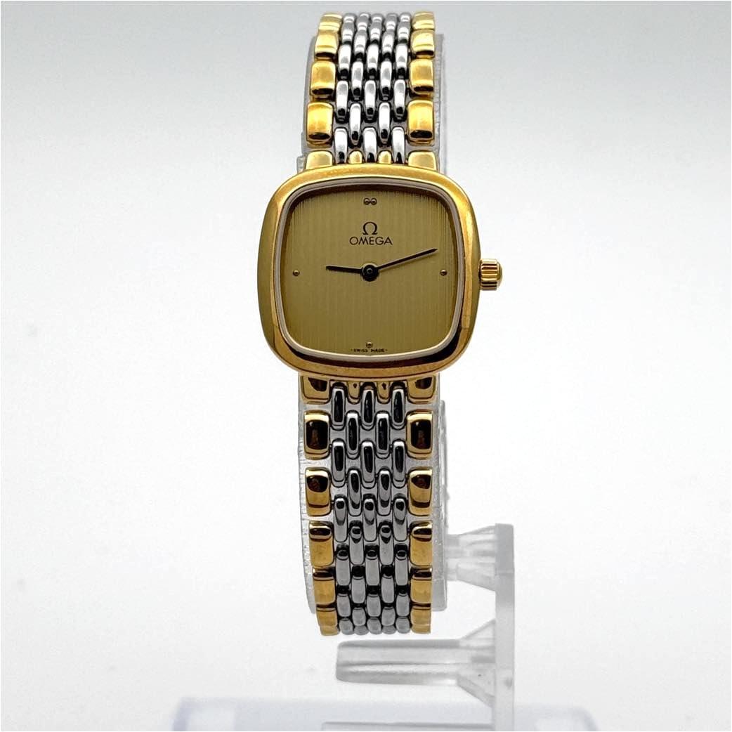 OMEGA De Ville SS GP QZ シャンパン文字盤 稼働 コンビ
