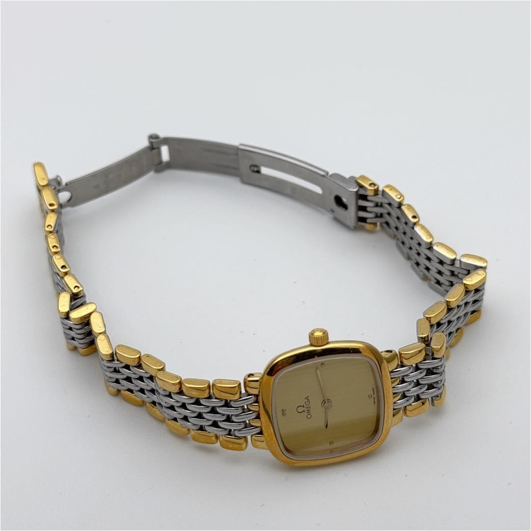 OMEGA De Ville SS GP QZ シャンパン文字盤 稼働 コンビ