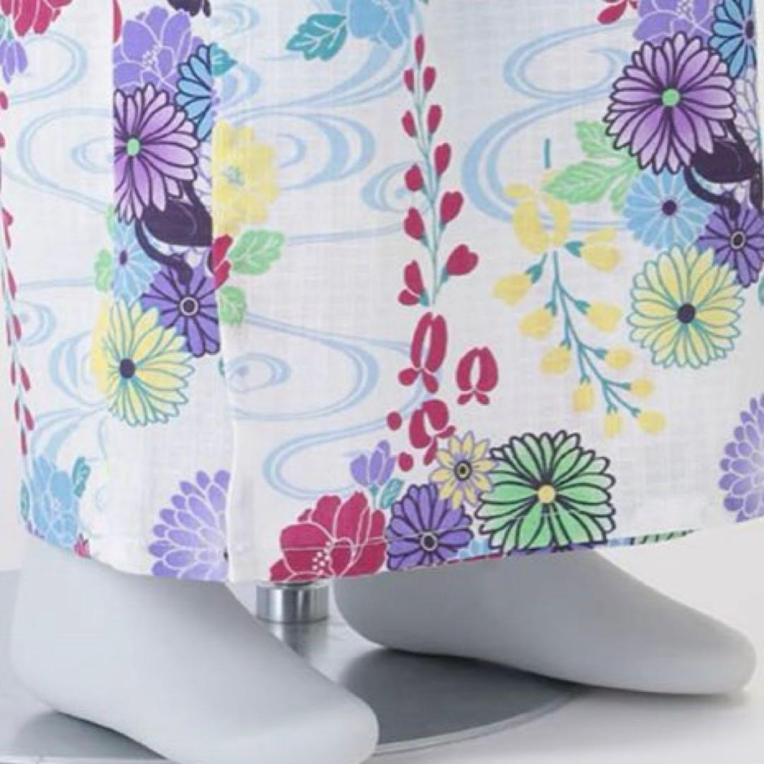 アナスイミニ　レトロ花柄浴衣　150