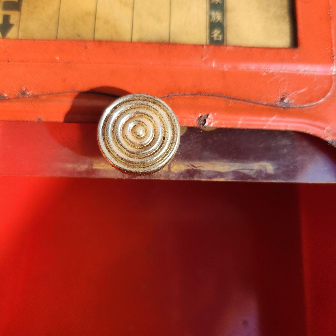 当時物　昭和レトロ　郵便受け　ポスト赤 サビ ジャンクガーデン