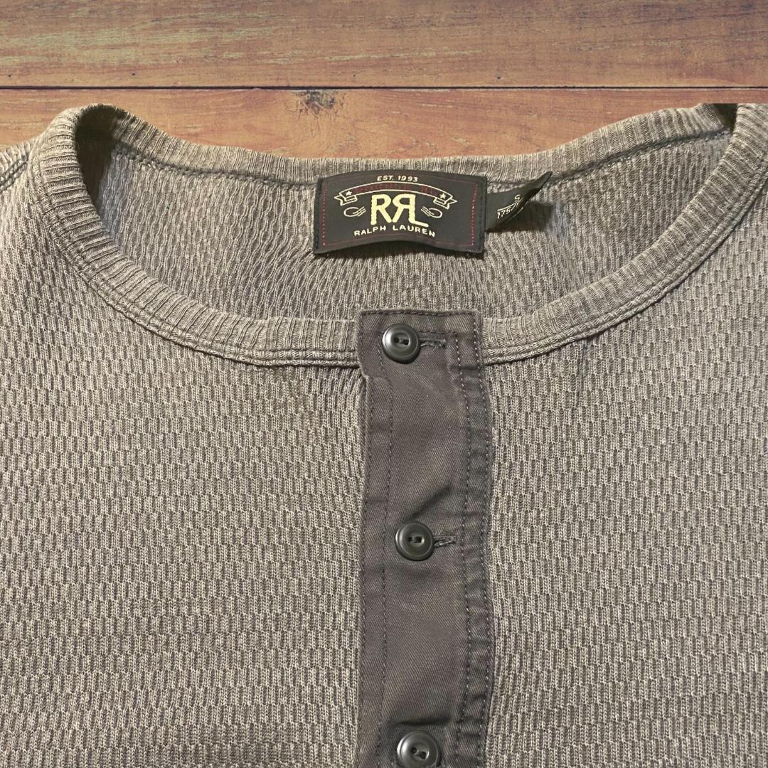 【希少】RRL Ralph Lauren ワッフル ニット サーマル ヘンリー