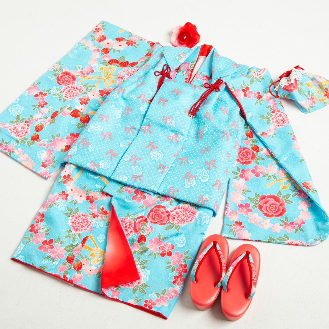 七五三 ３歳　被布フルセット　☆Childool チャイルドール　専用箱入り