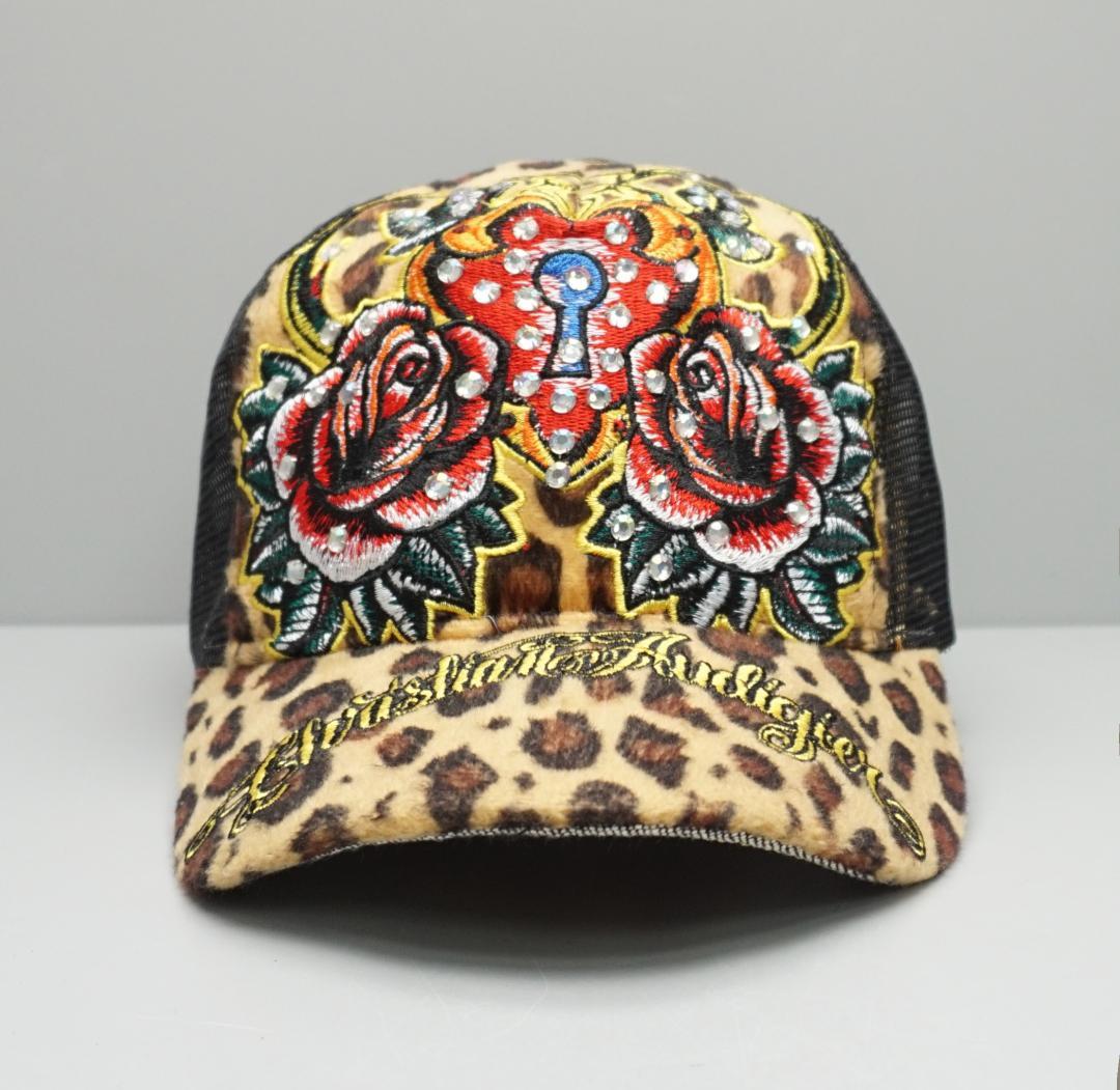 00's Christian Audigier キャップ Ed Hardy 黄色