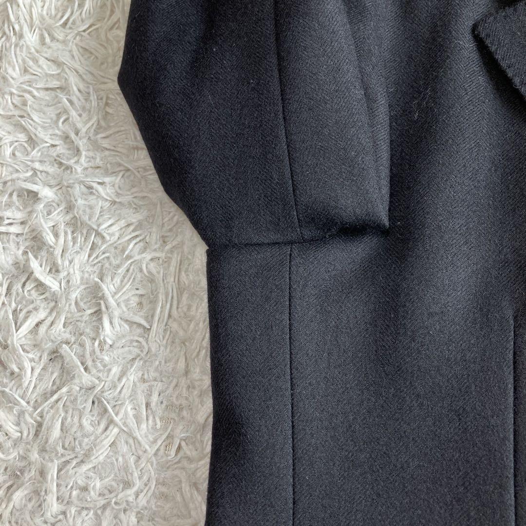 ◎極美品 タケオキクチ ドーメル 高級生地 大人コーデ 黒 シャドーロゴ M1