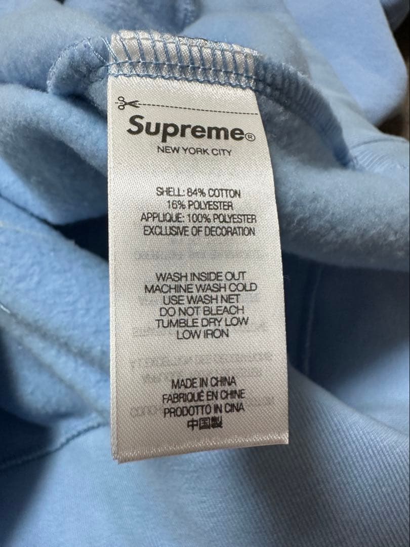 シュプリーム Supreme 24AW パーカー ライトブルー 水色 Logo