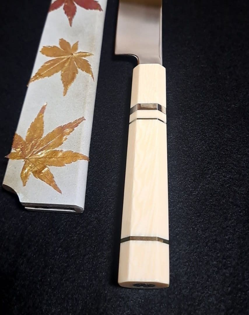 ぐ*ー様 ステン本焼 先丸 尺寸 V金10号 全鏡面仕上げ 刺身包丁 和包丁 鞘