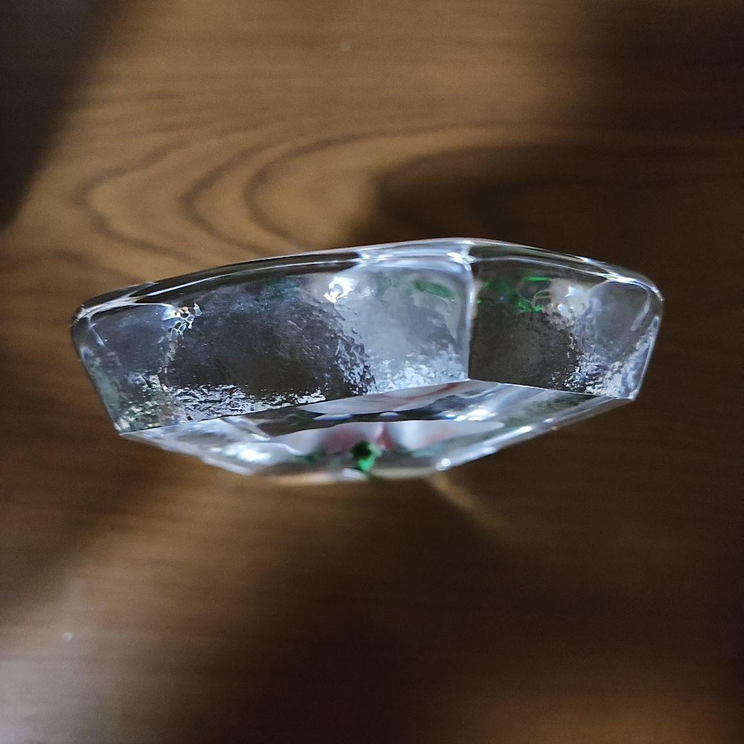 【美品】Mats Jonasson　マッツジョナサン　クリスタルガラス　置物バラ