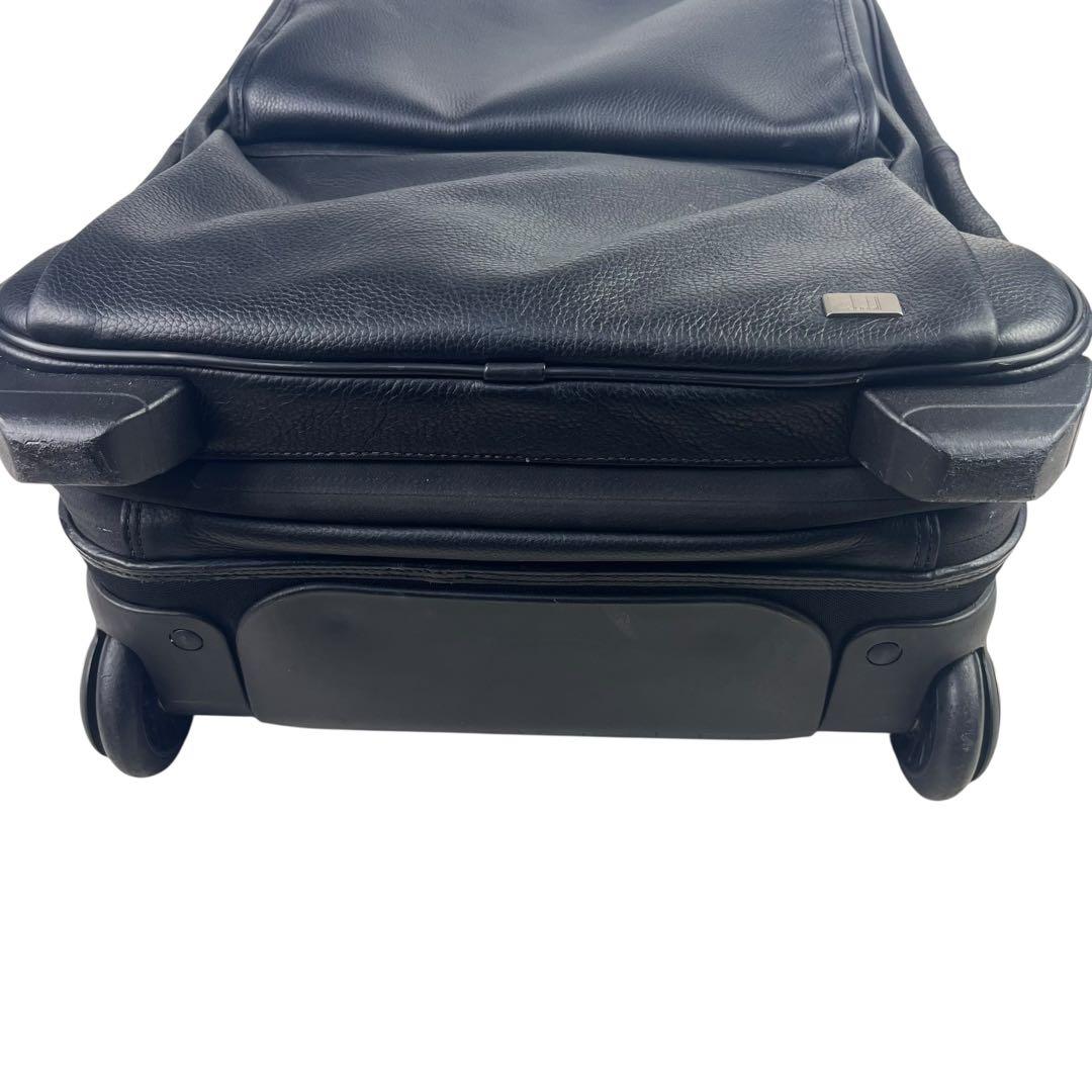 【希少】美品 ダンヒル dunhill レザー キャリーバッグ ブラック