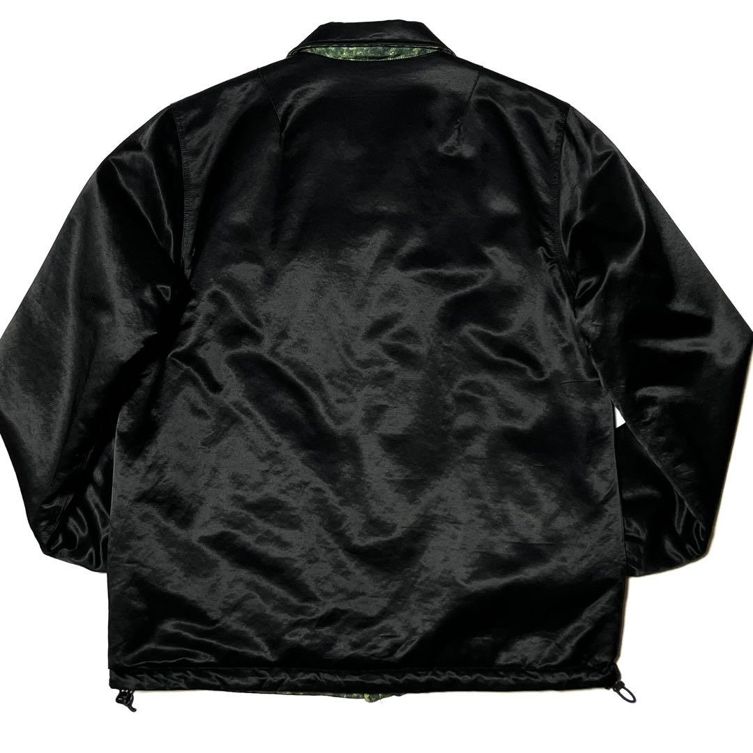 CRIMIE リバーシブルコーチジャケット レオパード サテン M