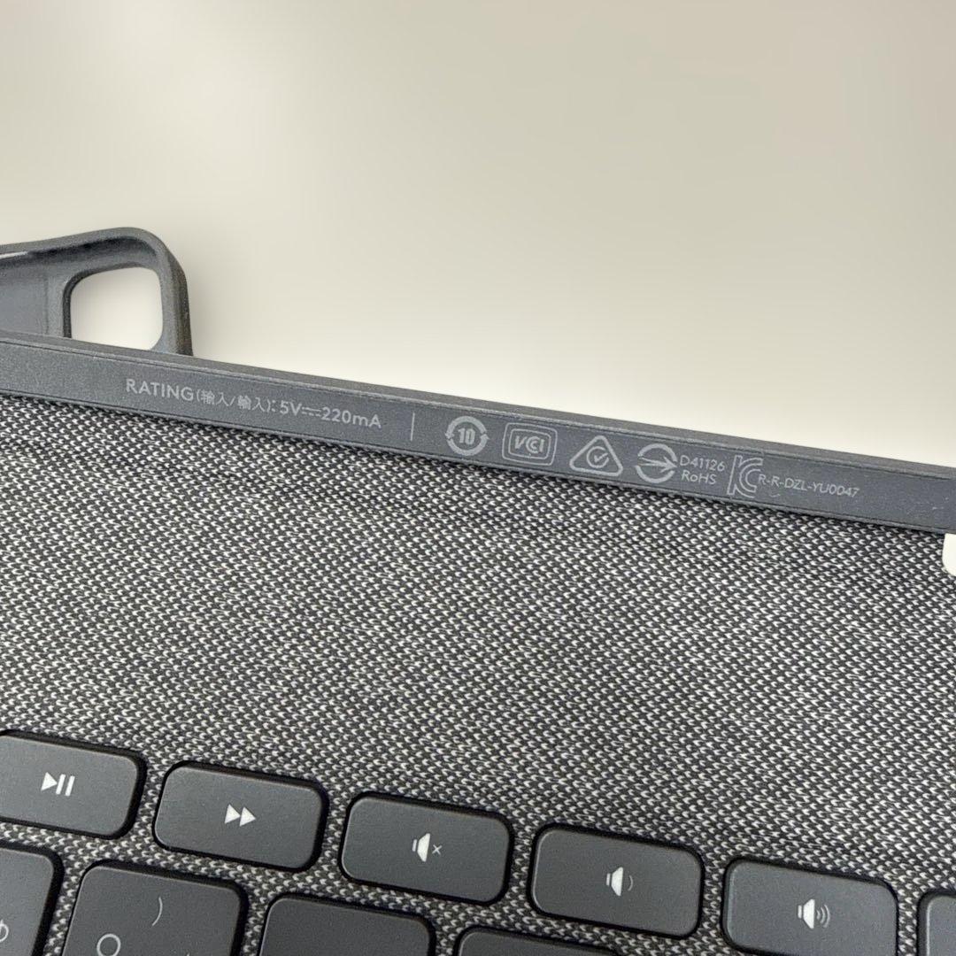 ロジクールcombo touch 13インチキーボードカバー グレーYU0047