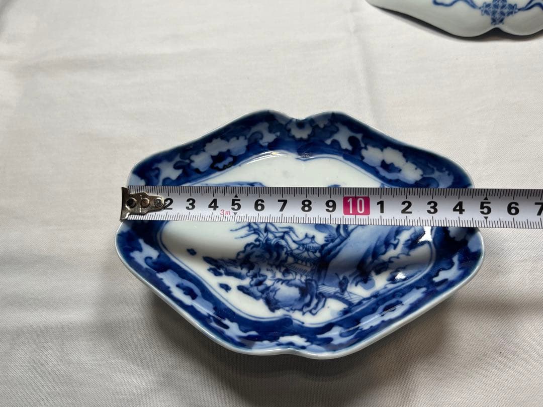 古伊万里　市㐂制　菱形のお皿４枚
