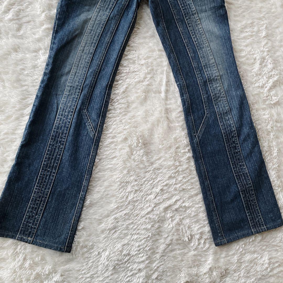 パンツ Share spirit lace up denim pants lgb