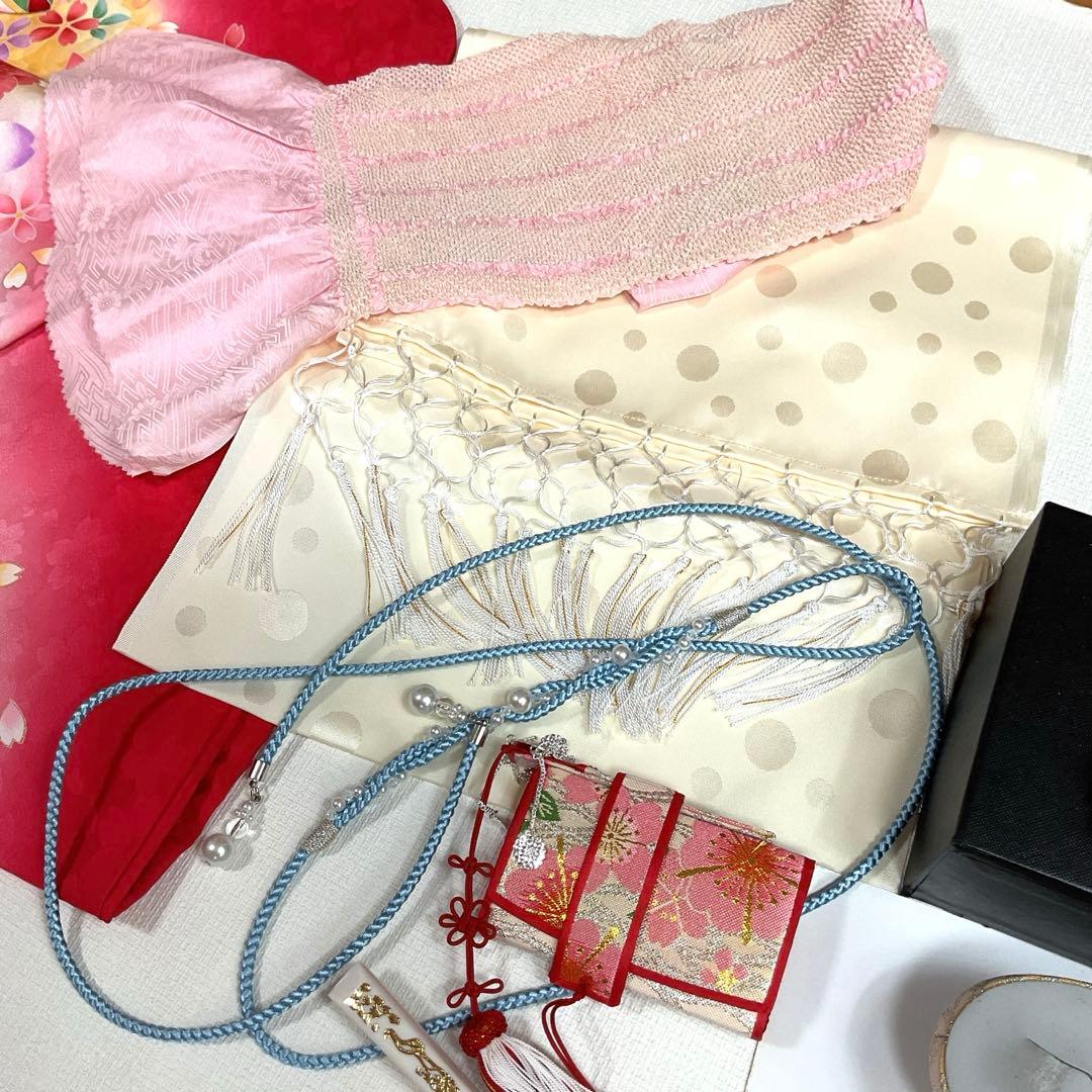 No.28 七五三　3歳　正絹着物セット