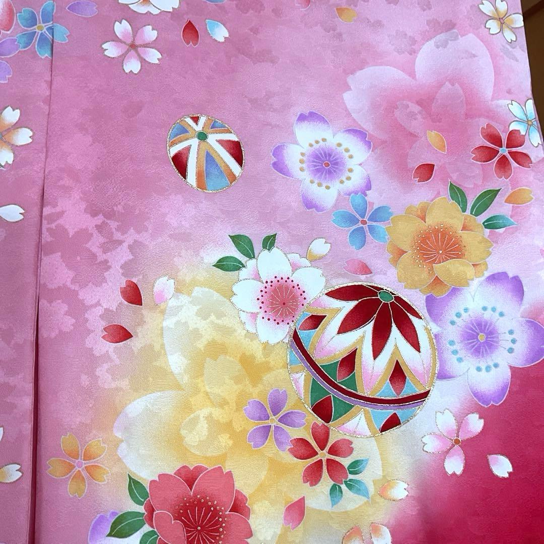 No.28 七五三　3歳　正絹着物セット