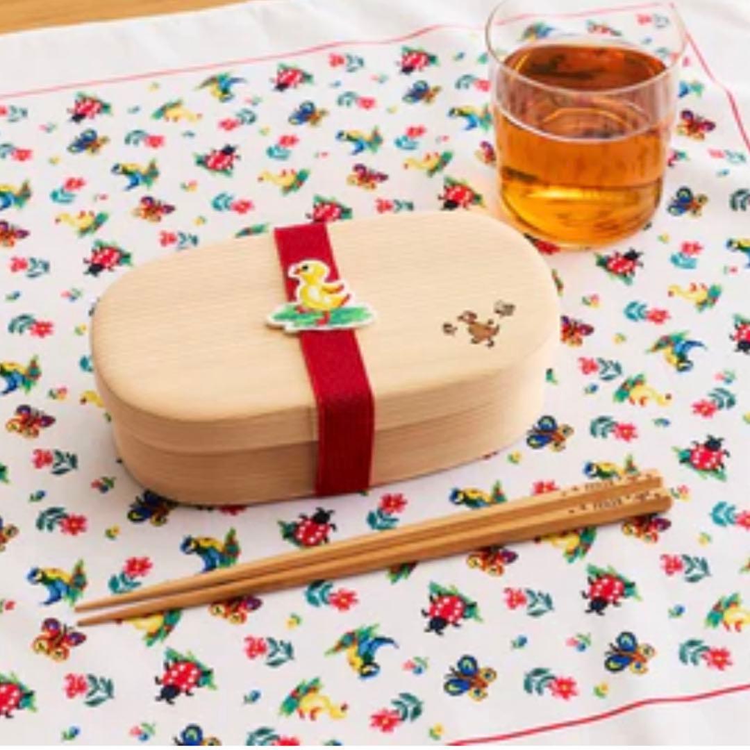 【新品未使用】フェイラー 曲げわっぱ 弁当箱 ランチクロスセット