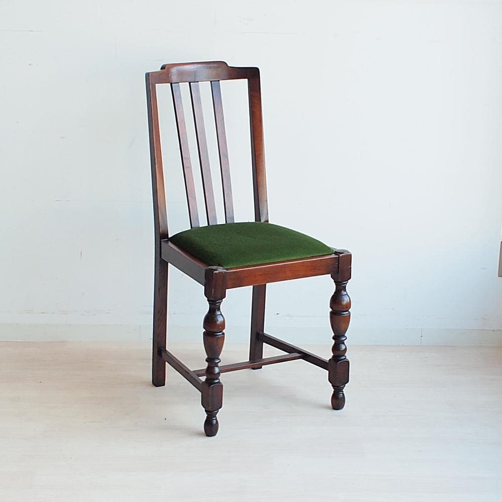 英国アンティーク バルボスレッグのダイニングチェア A オーク材 イギリス