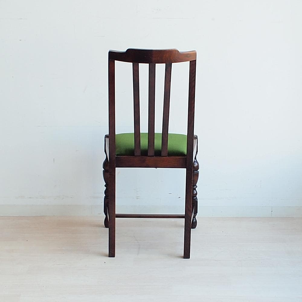 英国アンティーク バルボスレッグのダイニングチェア A オーク材 イギリス