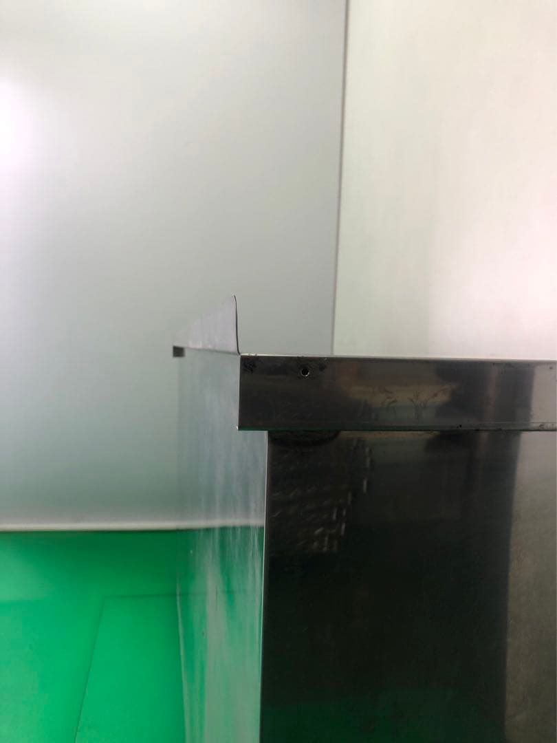 ☆地域限定送料無料☆工場整備品☆キャビネットテーブル　幅1800ステンレス