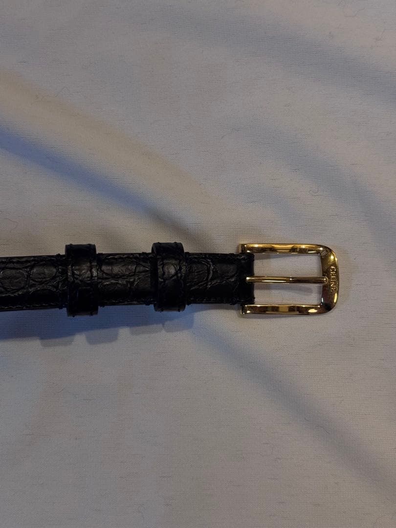 CELINE 23AW クロコダイル ベルト 75