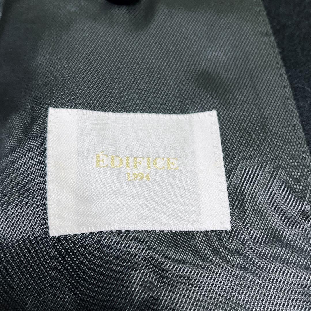 《極美品 2025 現行品》EDIFICEチェスターコート ウールカシミヤ 黒
