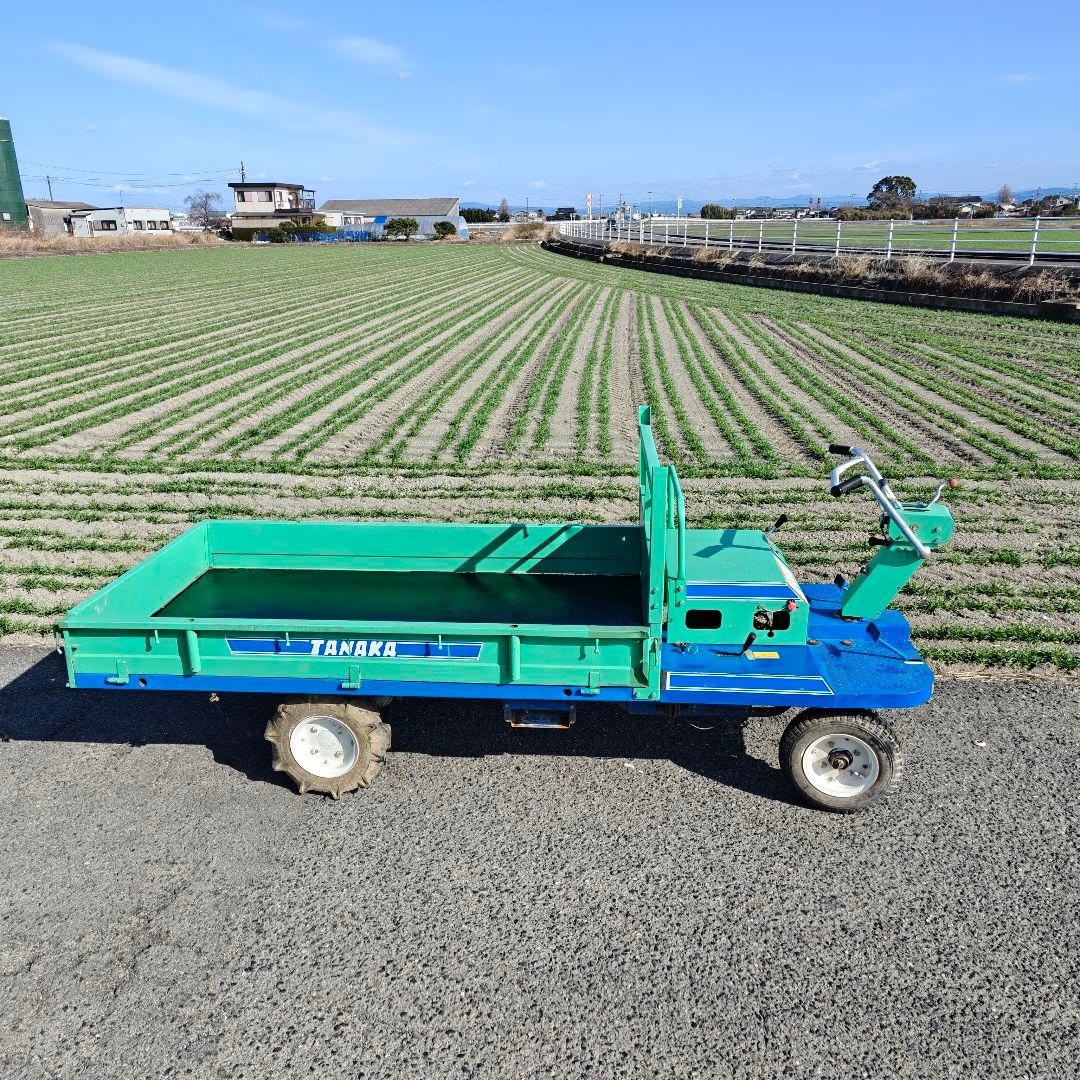 運搬車　GF-420 ガソリン リコイル式　 タナカ 運搬 積載600kg 動画