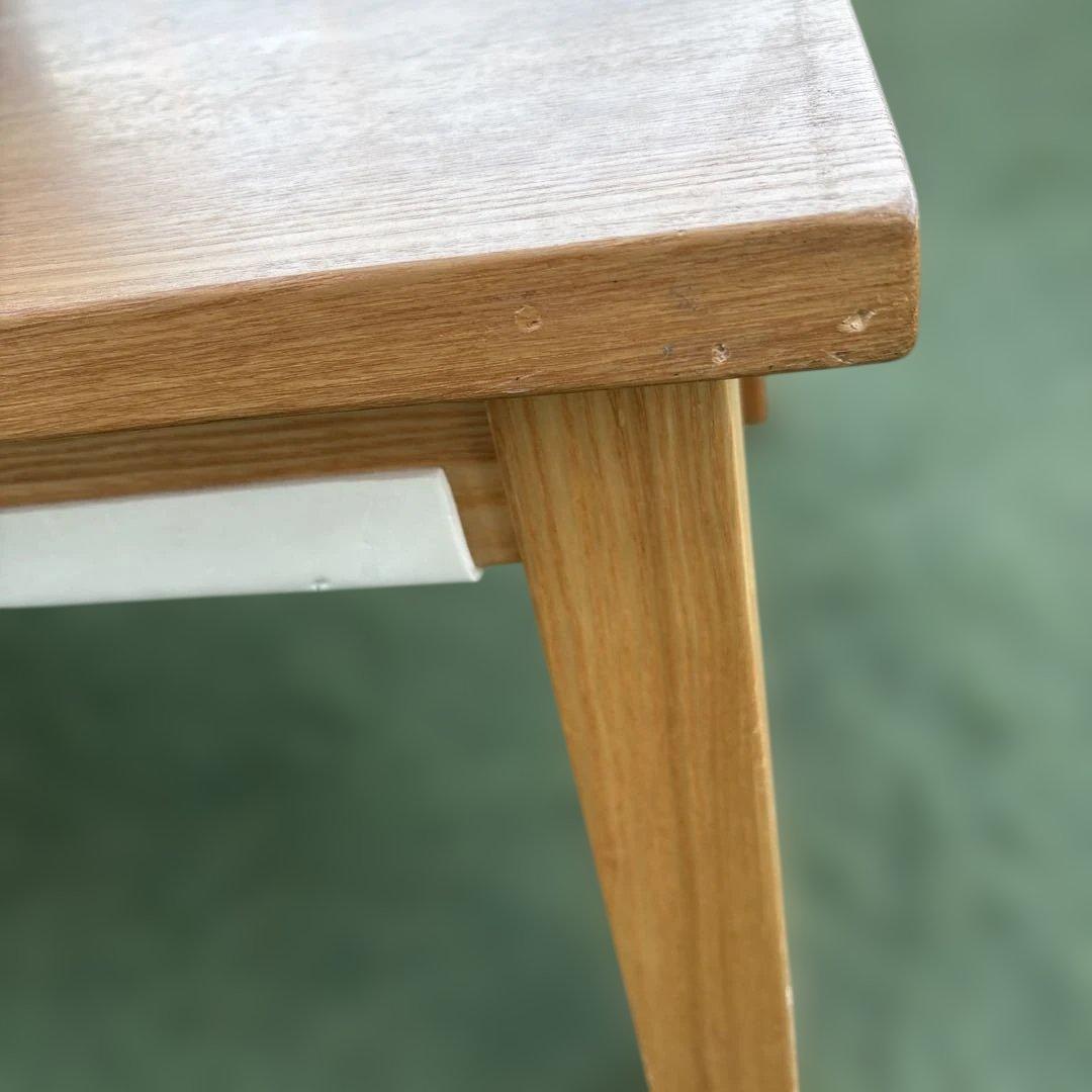 無印良品 木製 ローテーブル 引き出し付き タモ材 120cm