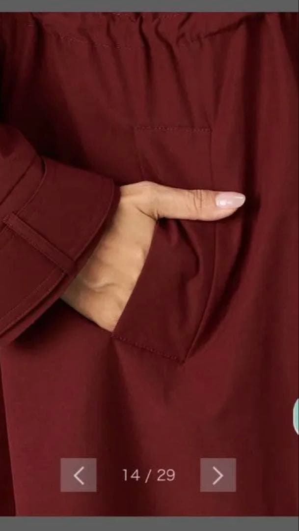 ぐるけん 他の方の購入お断り バーガンディ フード付き ロングコート