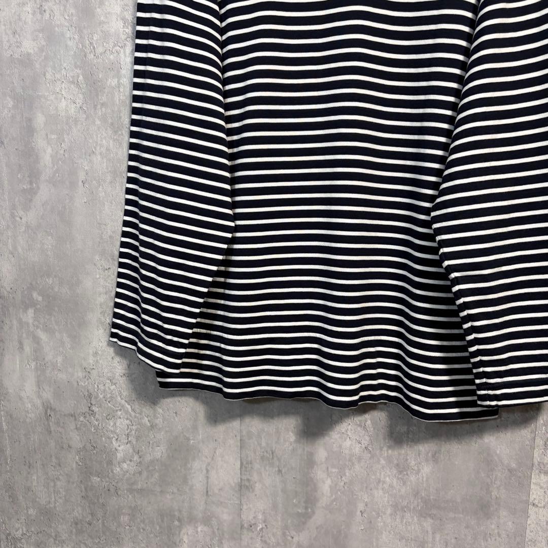 MARKAWAREボーダーカットソー1ロンT 2023SS オーガニックコットン