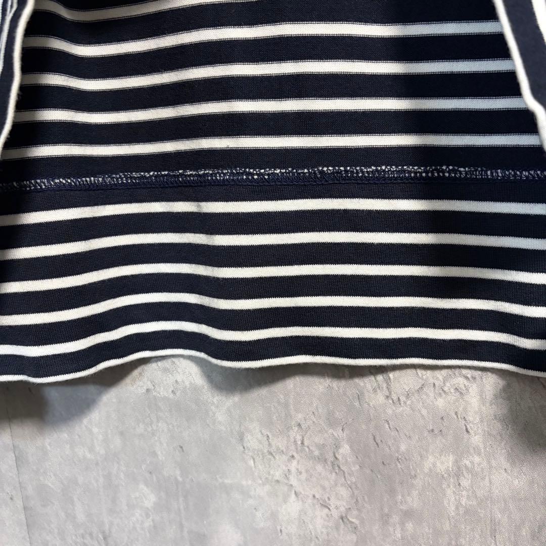 MARKAWAREボーダーカットソー1ロンT 2023SS オーガニックコットン