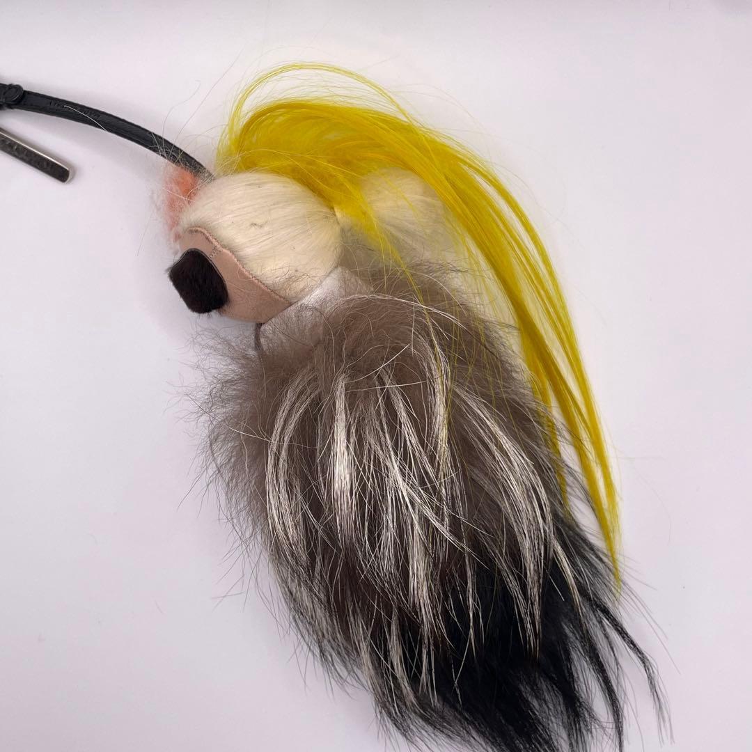 レア FENDI カールラガーフェルド チャーム キーホルダー　フェンディ　箱付