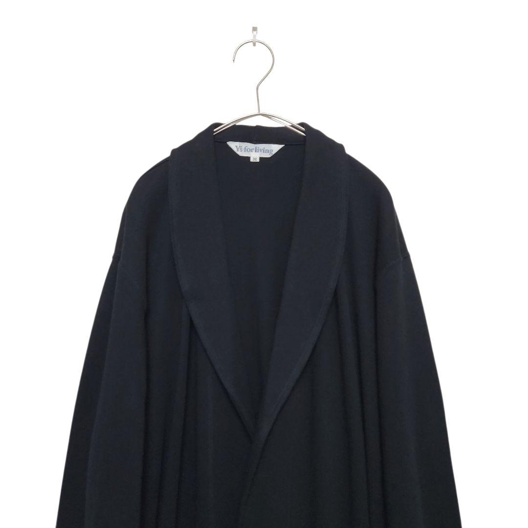 【美品】Y's for living ワイズ 日本製 ガウンコート ブラック