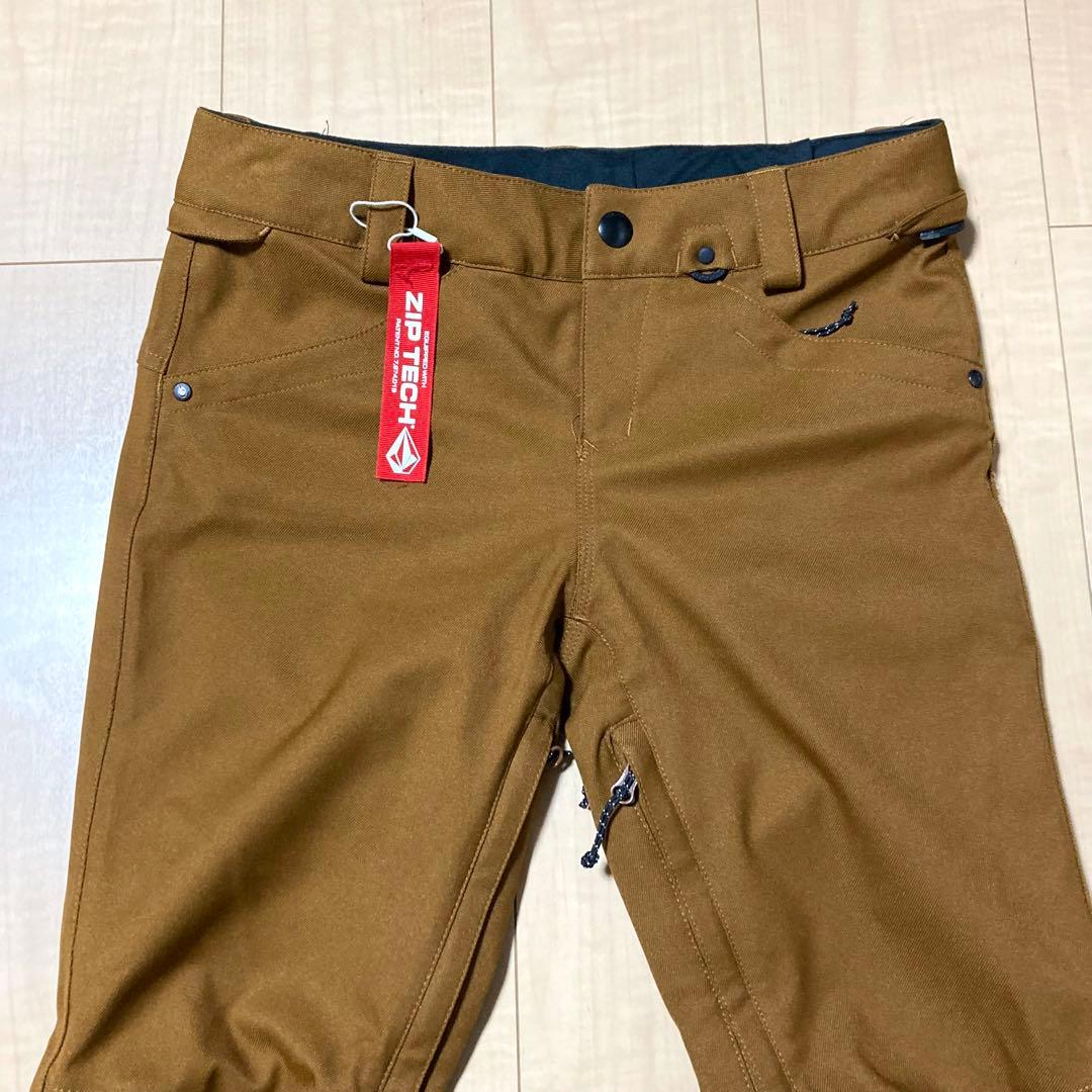 未使用級✨VOLCOM ボルコム スノーボードウェア スノボ パンツ S 茶
