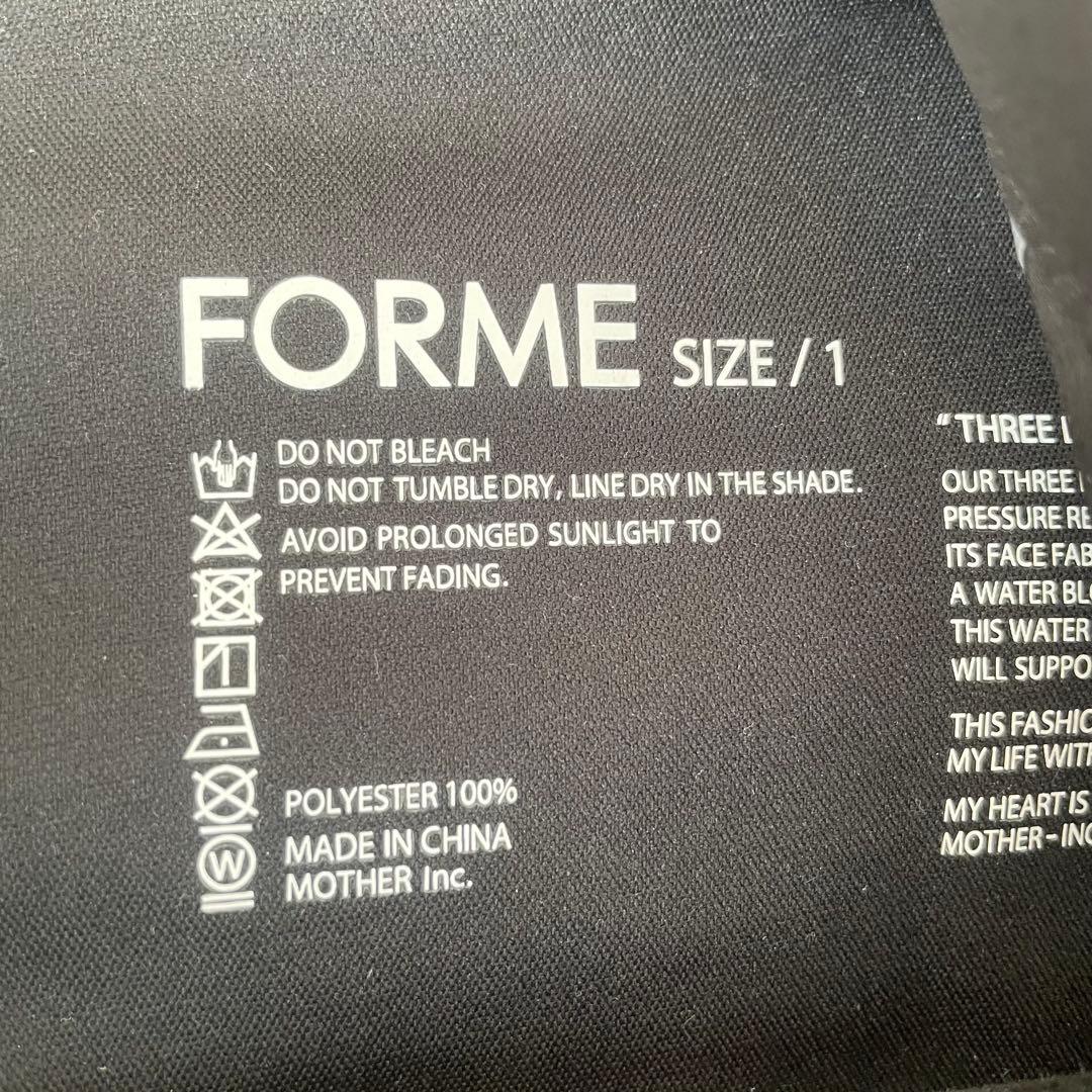 FORME 東原亜希　スタンドカラーロングコート　ブラック　1