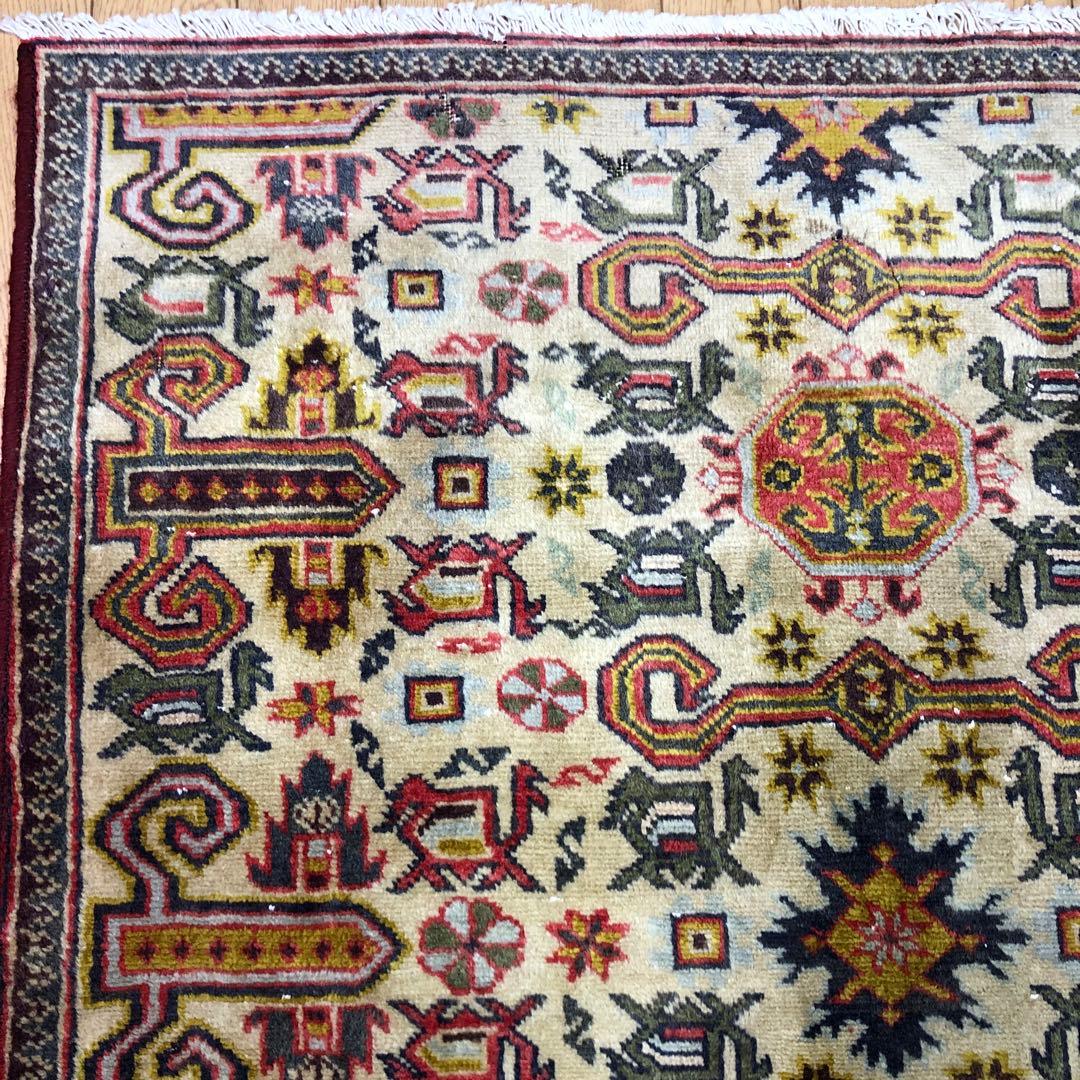 ペルシャ絨毯 ヴィンテージラグ 150×82cm 手織り オールドpersia