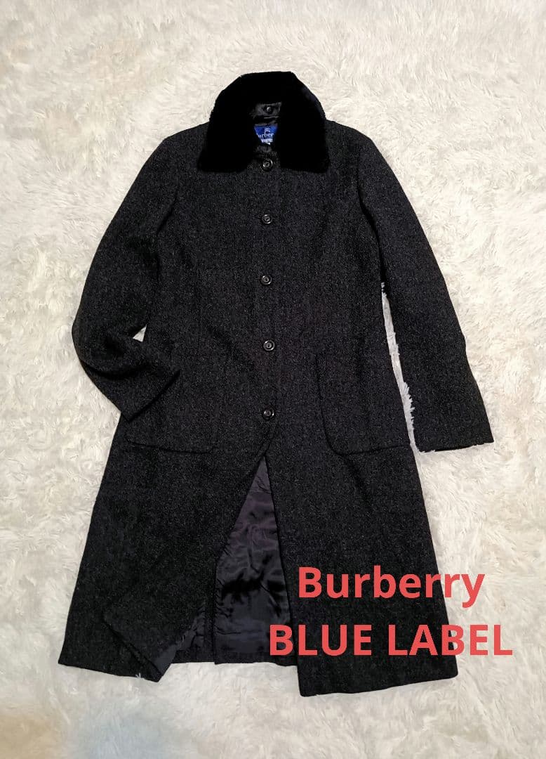 美品上質　 Burberry BLUE LABEL バーバリーブルーレーベル　毛