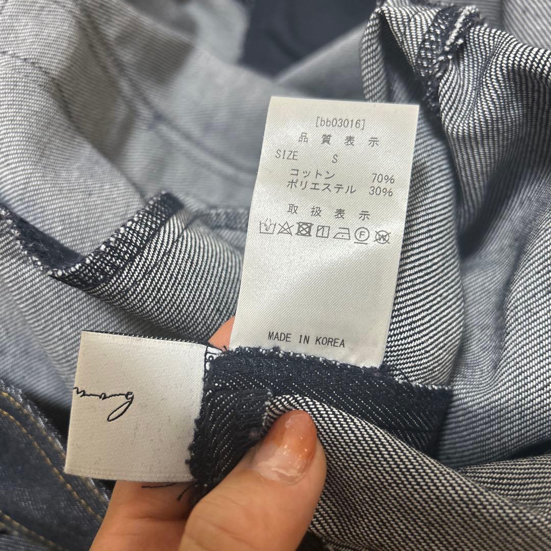 るんるんbow.a サロペット ボウエー インディゴS