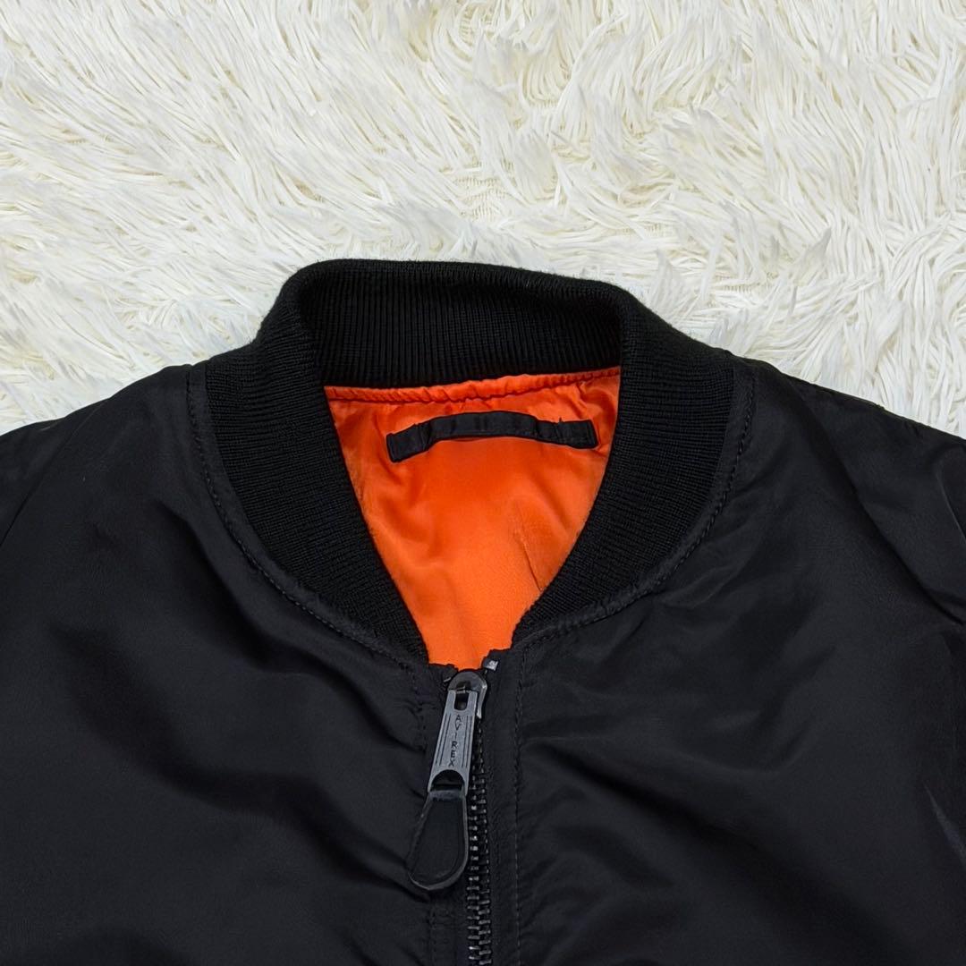 1889　AVIREX　MA-1フライトジャケット　XXL 　黒　ブラック