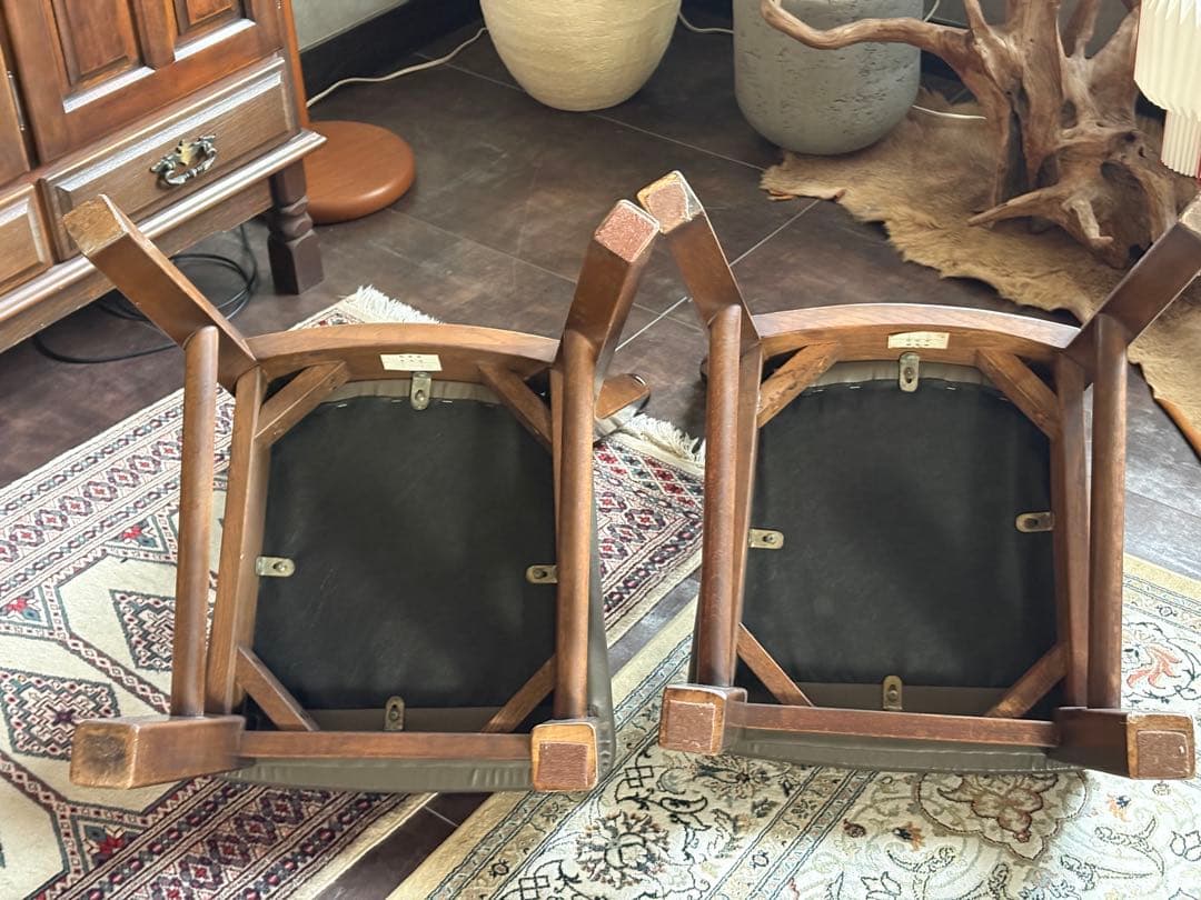 ① Hikari 　レトロ　アンティーク　ヴィンテージ　スポークチェア　　nZ