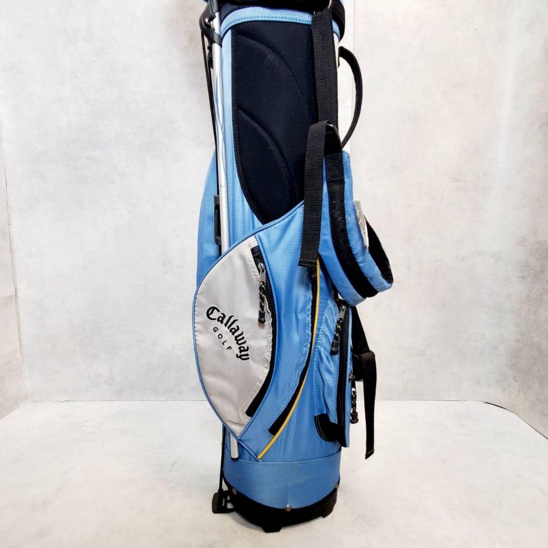 キャロウェイ スタンド式 キャディバッグ ブルー 小型軽量 ゴルフバッグ