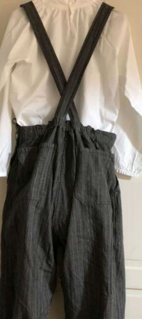 nest.Robe ダークグレー サロペット