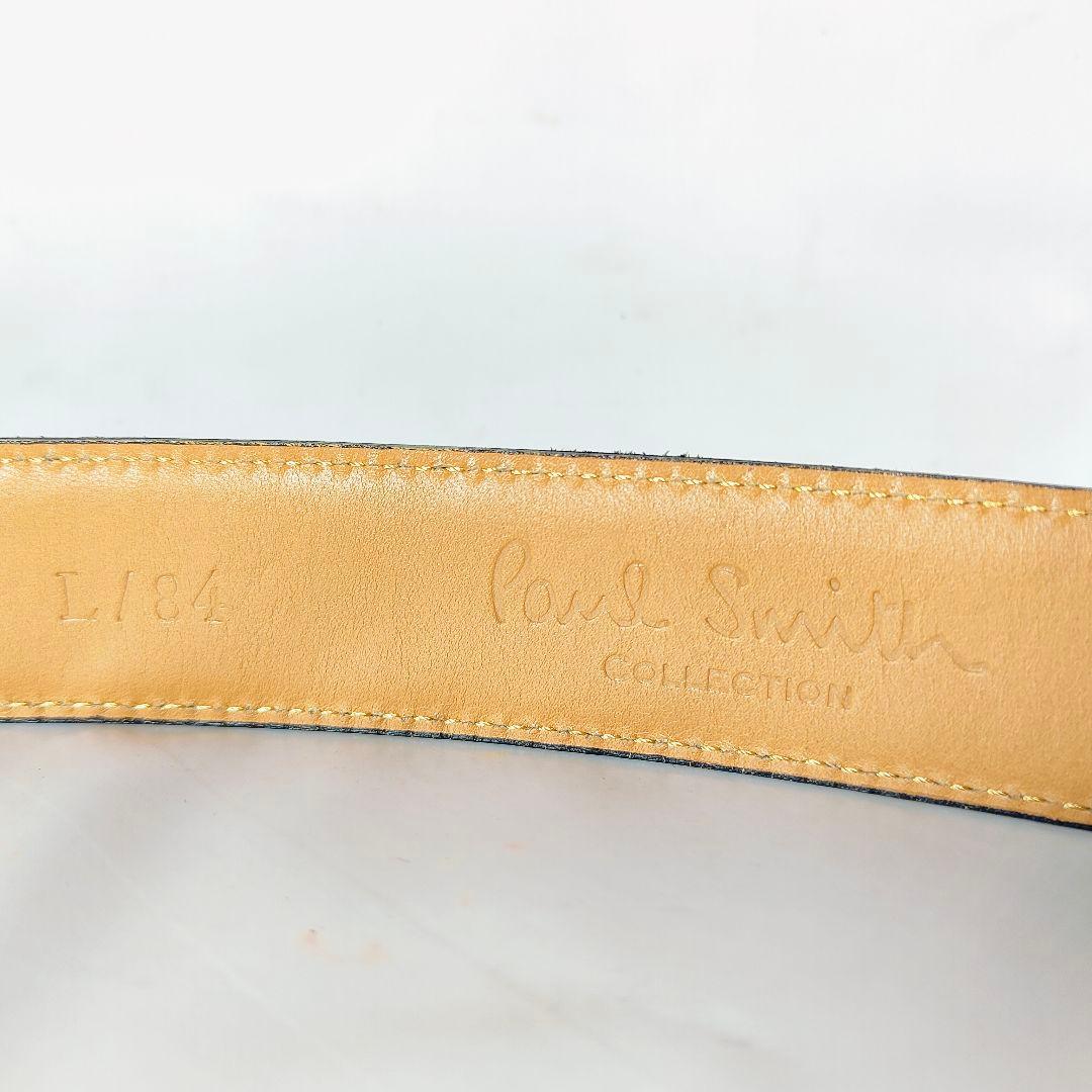 【シェルコードバン】Paul Smith　極艶黒馬革ドレスベルト　日本製　正規品