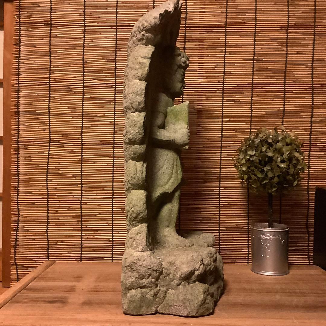 江戸期・守護神「憤怒・不動明王」不動信仰・天地眼・神仏守護神・石仏