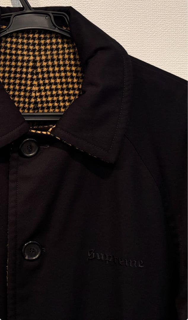 ジャケット・アウター Supreme Reversible Houndstooth Overcoat